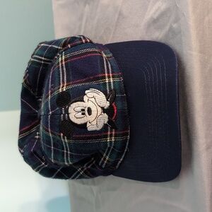Vintage Youth Micky Mouse Plaid Snapback Disney Hat